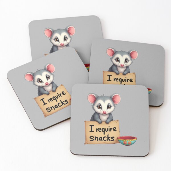 Item preview, I Require Snacks Opossum designed and sold by ChearshiPrints.