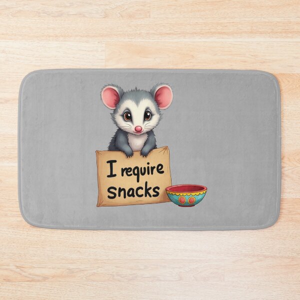 Item preview, I Require Snacks Opossum designed and sold by ChearshiPrints.