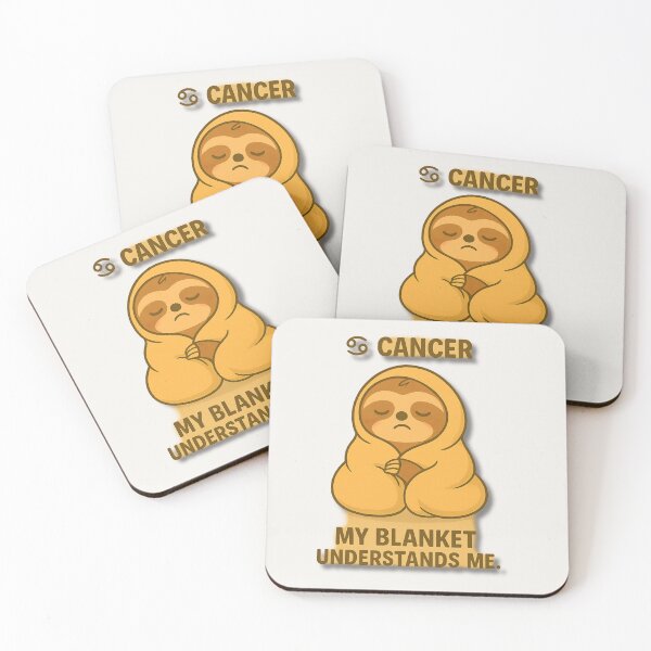 Item preview, Cancer Sloth – My Blanket Understands Me | Cute Cozy Zodiac Art designed and sold by konthai.familyart.