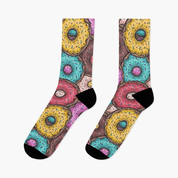 Item preview, Seamless Iced Donut Pattern designed and sold by muskitt.