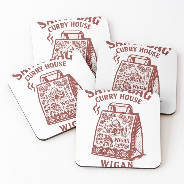 Item preview, SANTI BAG Curry House – Wigan Late Night Takeaway Tee designed and sold by THEFABULOUSEGGS.