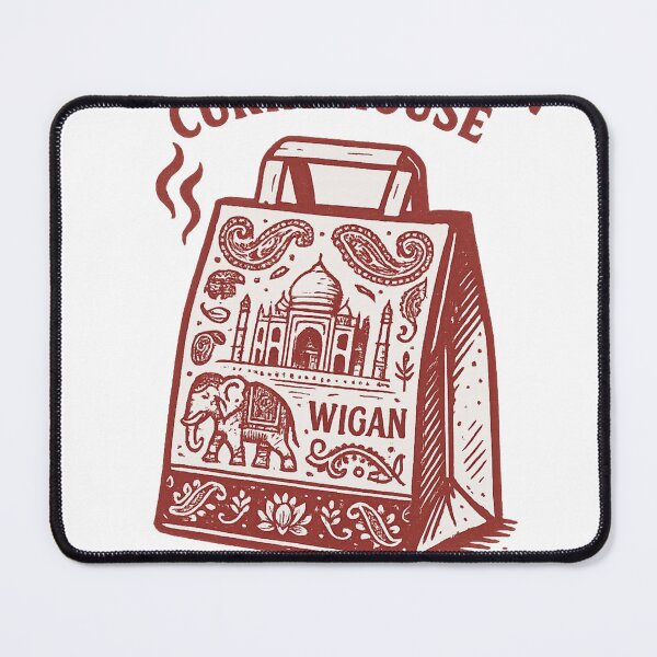 Item preview, SANTI BAG Curry House – Wigan Late Night Takeaway Tee designed and sold by THEFABULOUSEGGS.