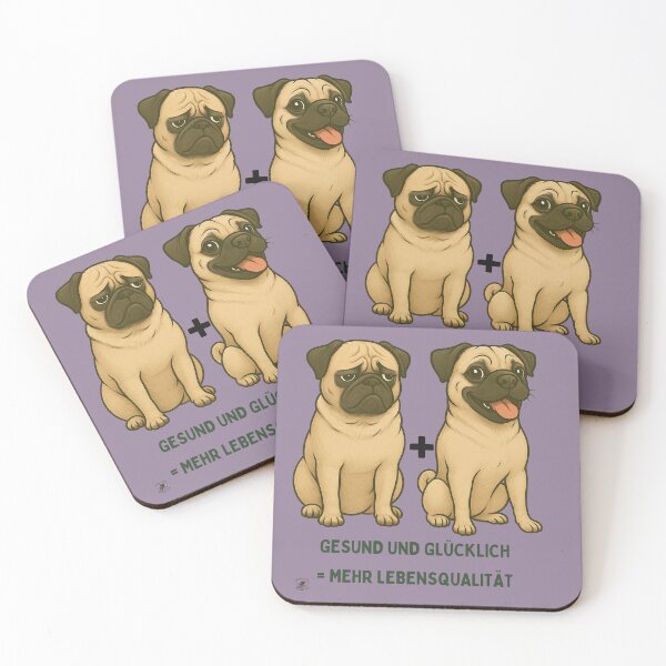 Item preview, “Healthy + Happy = Pug with a Future” designed and sold by MitMopsundHerz Rosinchens_Welt.
