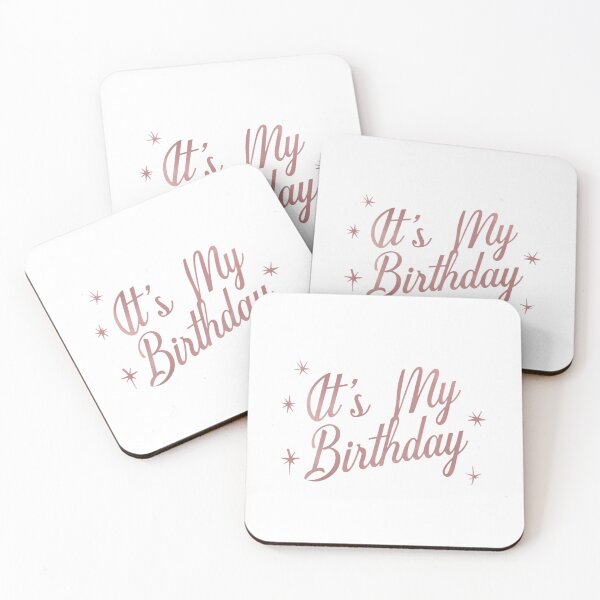 Item preview, "It's My Birthday!" - Stylish Celebration Script Design designed and sold by Colorful-Garden.