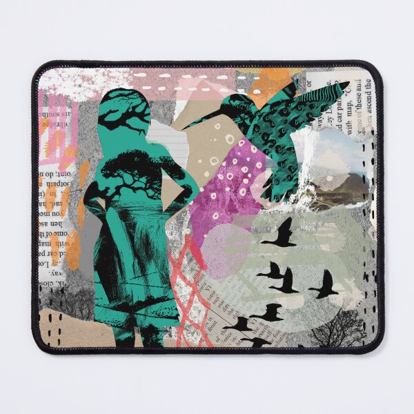 Item preview, Bird lady collage designed and sold by GasconyPassion.