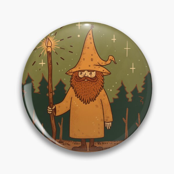 Item preview, Mushroom Wizard - Psychedelic Forest Mage Vintage Art designed and sold by NADARTDOM.