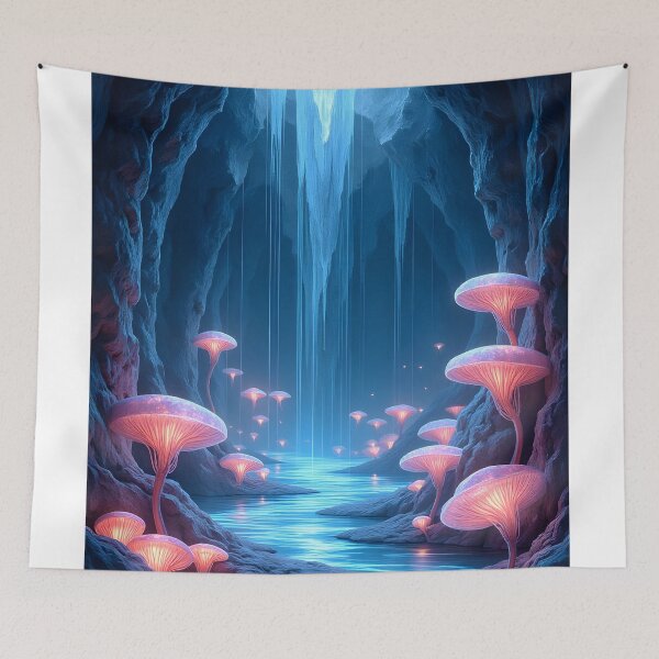 Item preview, Luminous Cavern of the Enchanted Fungi designed and sold by oanaunciuleanu.