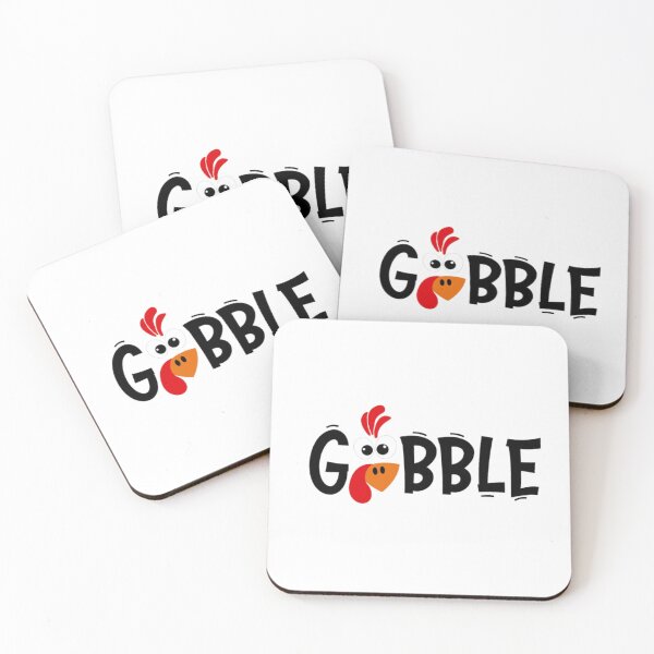 Item preview, "Gobble" - Cute & Funny Thanksgiving Turkey Face Design designed and sold by Colorful-Garden.