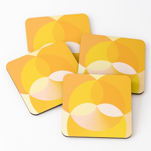 Item preview, Sunshine Yellow Circle Centred Minimal Modern Abstract Shapes designed and sold by patternsoup.