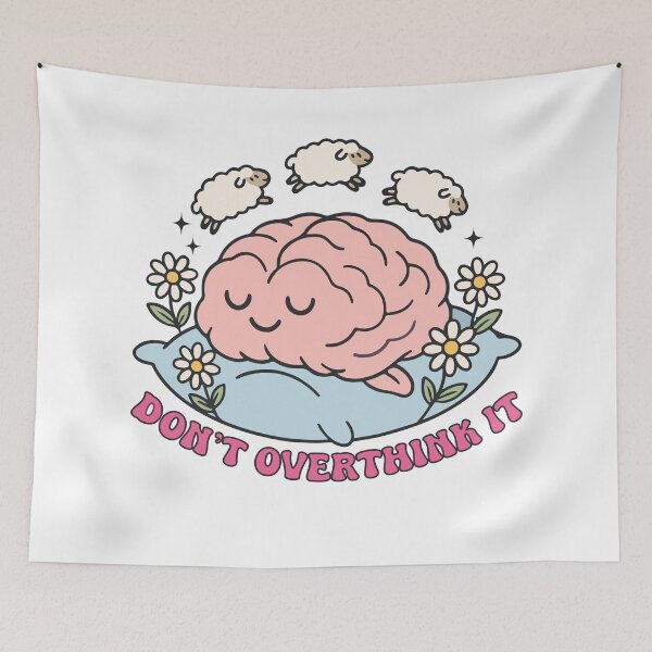 Item preview, Don’t Overthink It – Minimalist Motivational Quote designed and sold by artcultreone.