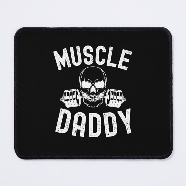 Item preview, Muscle Daddy Weightlifter skeleton barbell dad bodybuilder designed and sold by snowry.