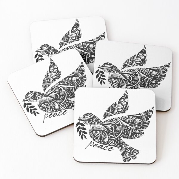Item preview, Peace in Flight: Ornate Dove Design designed and sold by Parachute425.