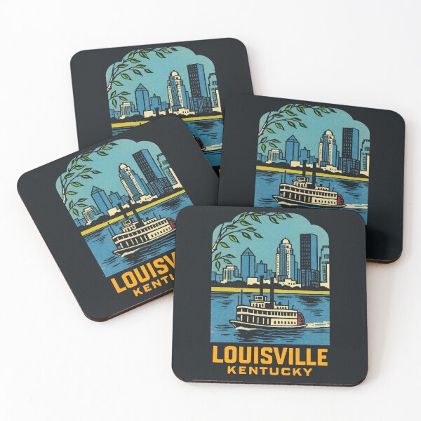 Item preview, Vintage Style Louisville Travel Decal designed and sold by Decal Mania.
