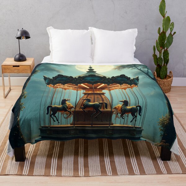 Item preview, Enchanted Carousel Under the Full Moon designed and sold by oanaunciuleanu.