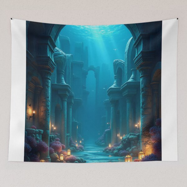Item preview, Sunken Sanctuary: The Lost Underwater Temple designed and sold by oanaunciuleanu.