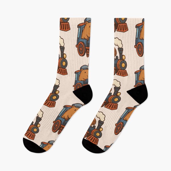 Item preview, Train driver capybara designed and sold by RatArt Designs.