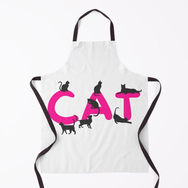 Item preview, CAT – Playful Black Cats on Pink Letters designed and sold by Minimalist Japanese Words.