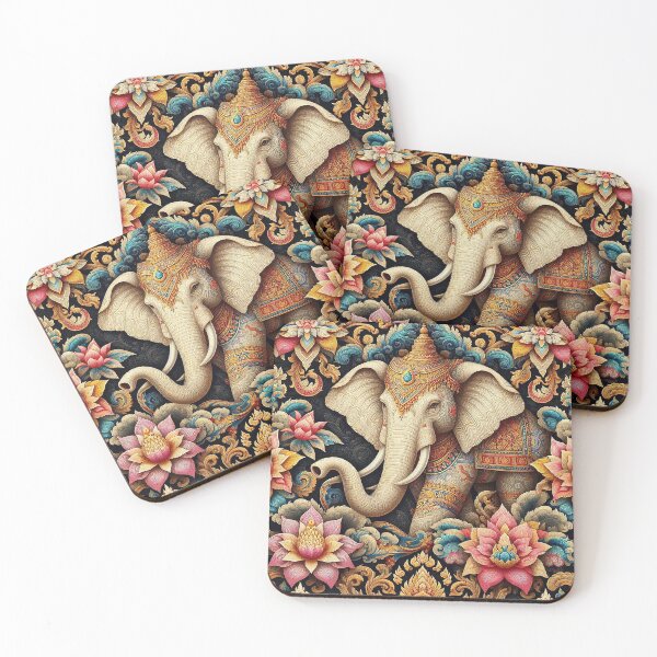 Item preview, Elephants & Thai Patterns: A Timeless Tale of Beauty designed and sold by Vanich-Panich.