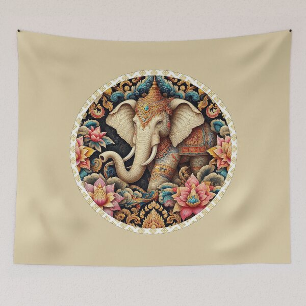 Item preview, Elephants & Thai Patterns: A Timeless Tale of Beauty designed and sold by Vanich-Panich.