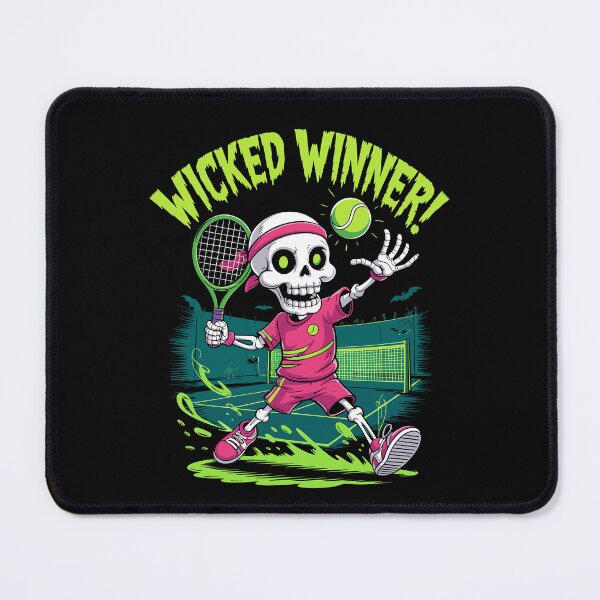 Item preview, Wicked Winner Skeleton Tennis Player Halloween Funny Sport Design designed and sold by Serbin.