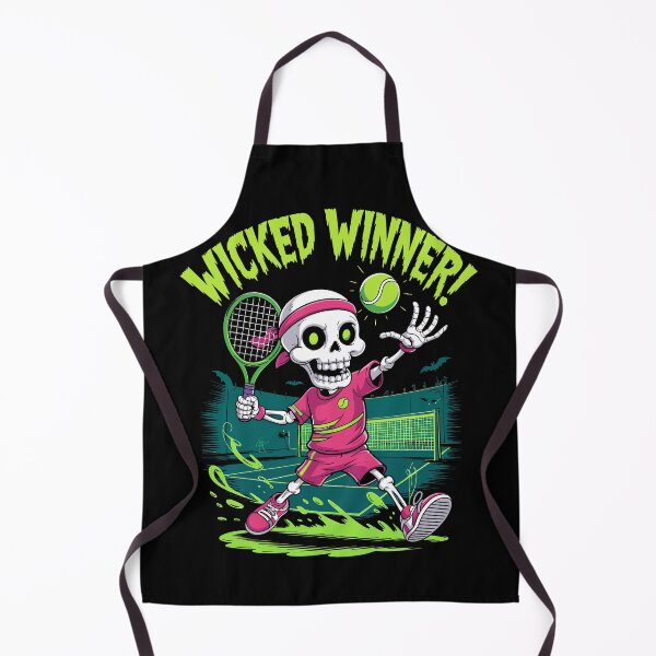 Item preview, Wicked Winner Skeleton Tennis Player Halloween Funny Sport Design designed and sold by Serbin.