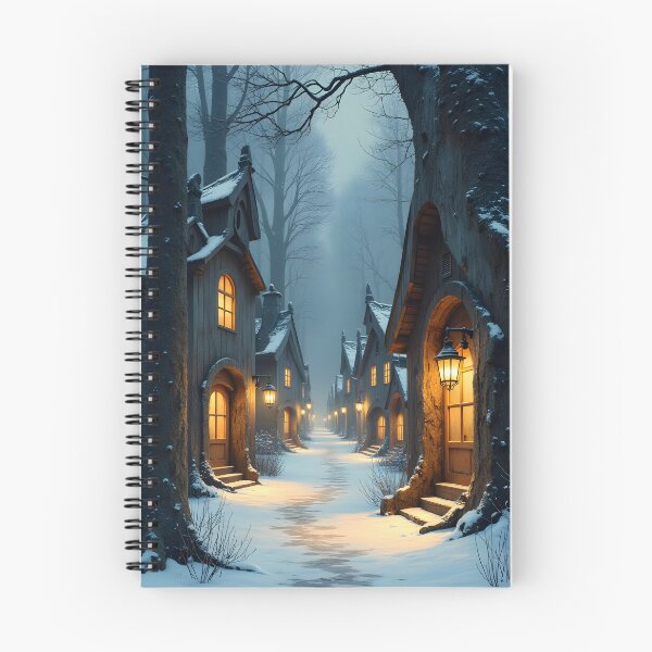 Item preview, Enchanted Winter Village designed and sold by oanaunciuleanu.