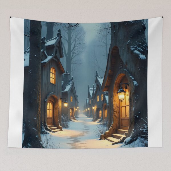 Item preview, Enchanted Winter Village designed and sold by oanaunciuleanu.
