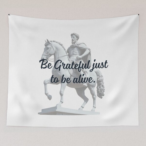 Item preview, Be Grateful Just To Be Alive -  Marcus Aurelius Stoic Clothing | Marcus Aurelius Stoicism Artwork designed and sold by LexaArtworks.