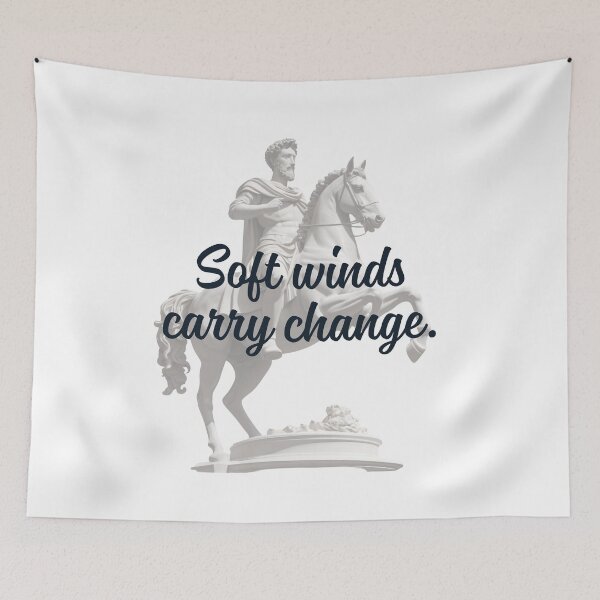 Item preview, Soft Winds Carry Change -  Marcus Aurelius Stoic Clothing | Marcus Aurelius Stoicism Artwork designed and sold by LexaArtworks.