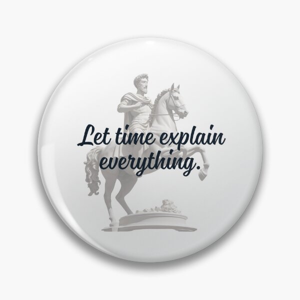 Item preview, Let Time Explain Everything -  Marcus Aurelius Stoic Clothing | Marcus Aurelius Stoicism Artwork designed and sold by LexaArtworks.
