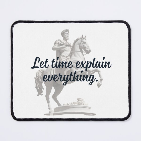 Item preview, Let Time Explain Everything - Marcus Aurelius Stoic Clothing | Marcus Aurelius Stoicism Artwork designed and sold by LexaArtworks.