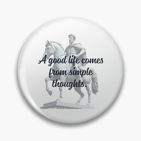 Item preview, A Good Life Comes From Simple Thoughts -  Marcus Aurelius Stoic Clothing | Marcus Aurelius Stoicism Artwork designed and sold by LexaArtworks.