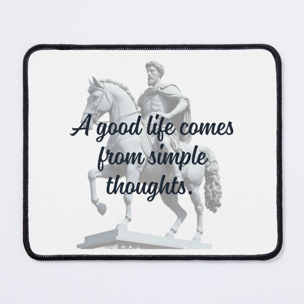 Item preview, A Good Life Comes From Simple Thoughts -  Marcus Aurelius Stoic Clothing | Marcus Aurelius Stoicism Artwork designed and sold by LexaArtworks.