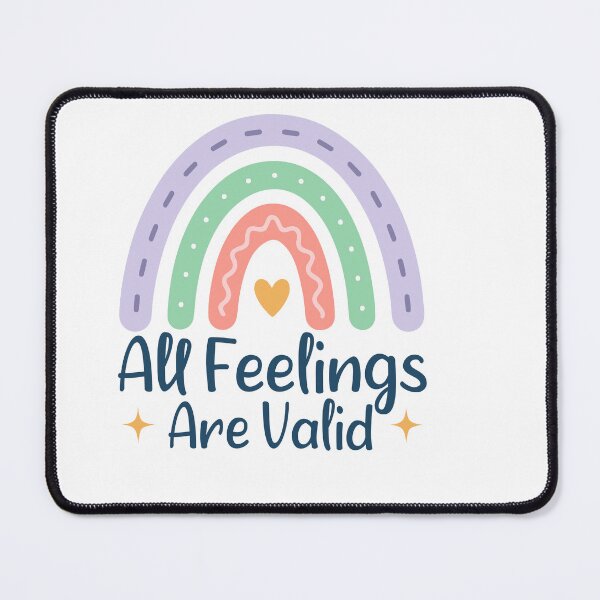 Item preview, All Feelings Are Valid – Mental Health Positive Quote designed and sold by artcultreone.