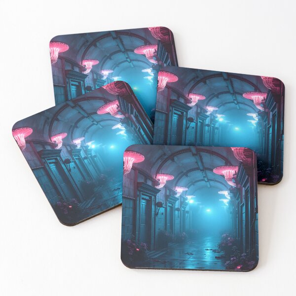 Item preview, Neon Fungi Corridor designed and sold by oanaunciuleanu.