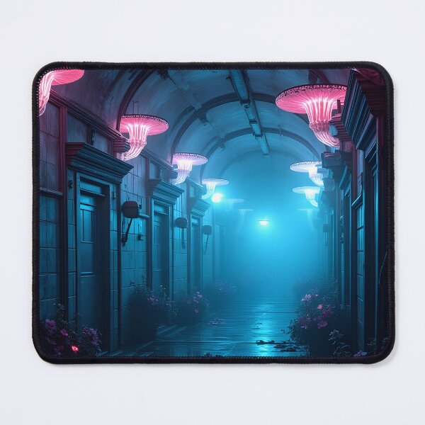 Item preview, Neon Fungi Corridor designed and sold by oanaunciuleanu.