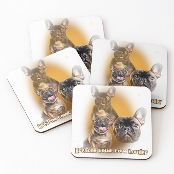 Item preview,  Bulldog’s Serious Pose Cracked by Squirrel Surprise  designed and sold by GGNorth2.