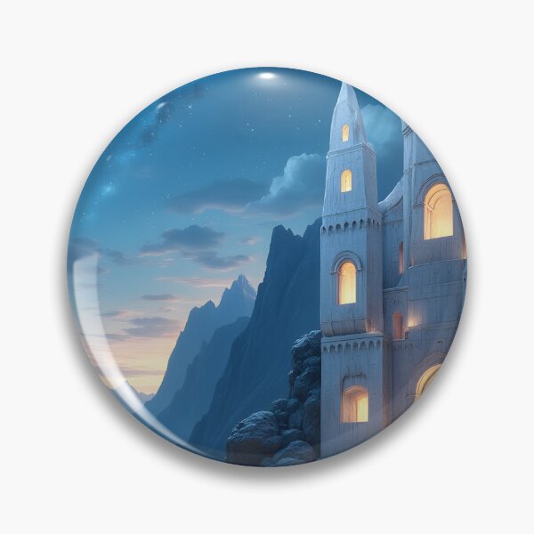 Item preview, The Enchanted Fortress Under the Starry Sky designed and sold by oanaunciuleanu.