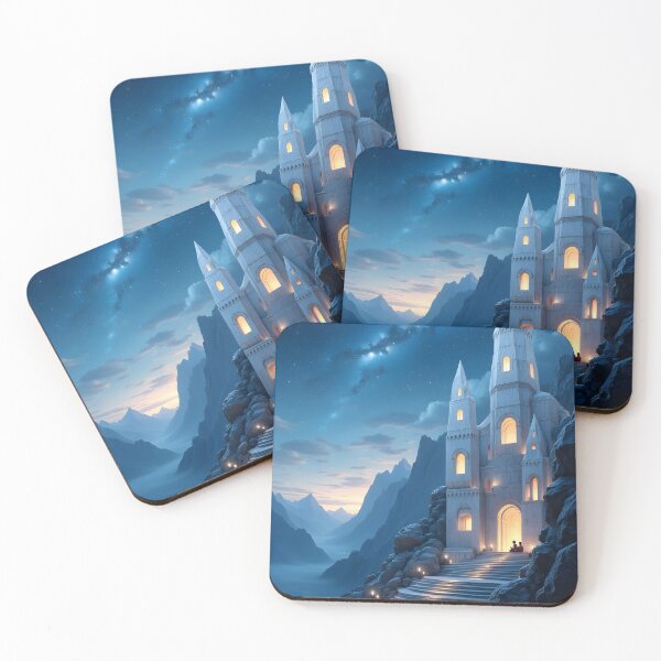 Item preview, The Enchanted Fortress Under the Starry Sky designed and sold by oanaunciuleanu.