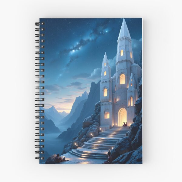 Item preview, The Enchanted Fortress Under the Starry Sky designed and sold by oanaunciuleanu.