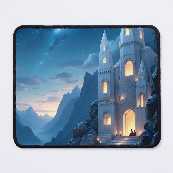 Item preview, The Enchanted Fortress Under the Starry Sky designed and sold by oanaunciuleanu.