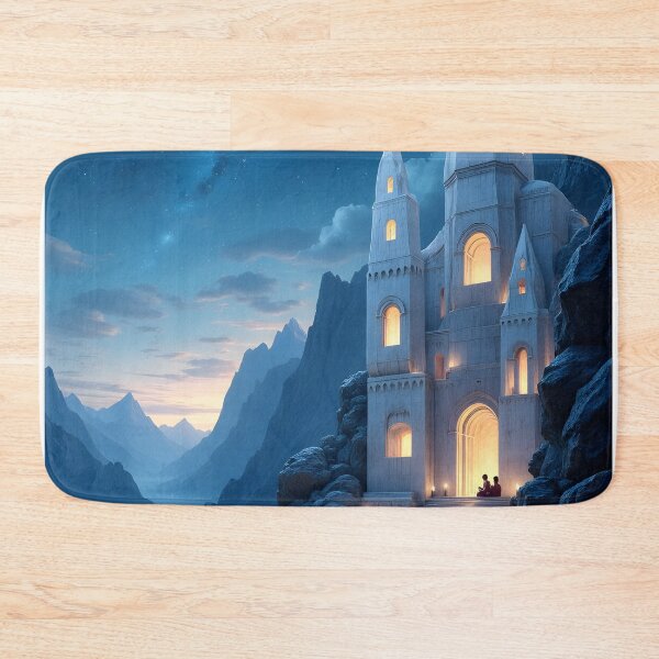 Item preview, The Enchanted Fortress Under the Starry Sky designed and sold by oanaunciuleanu.