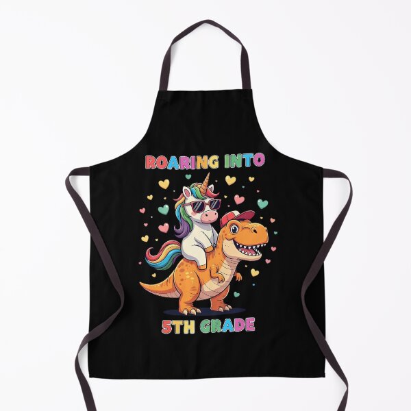 Item preview, Roaring into 5th Grade - Unicorn Riding Dinosaur designed and sold by Linework Studio.