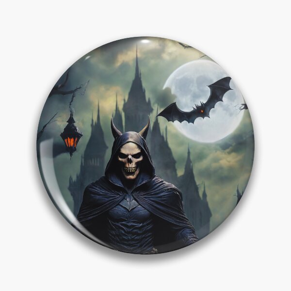 Item preview,  Skeletor's Spooky Halloween Night - 80s Villain Retro Art designed and sold by CamillaCreation.