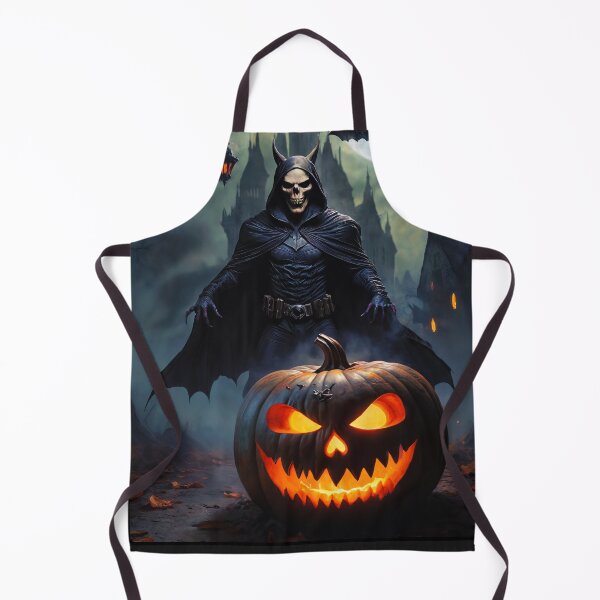 Item preview, Skeletor's Spooky Halloween Night - 80s Villain Retro Art designed and sold by CamillaCreation.