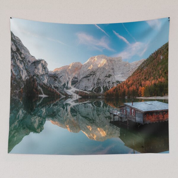 Item preview, Autumn at lake Lago di Braies Italy designed and sold by Patrik Lovrin.