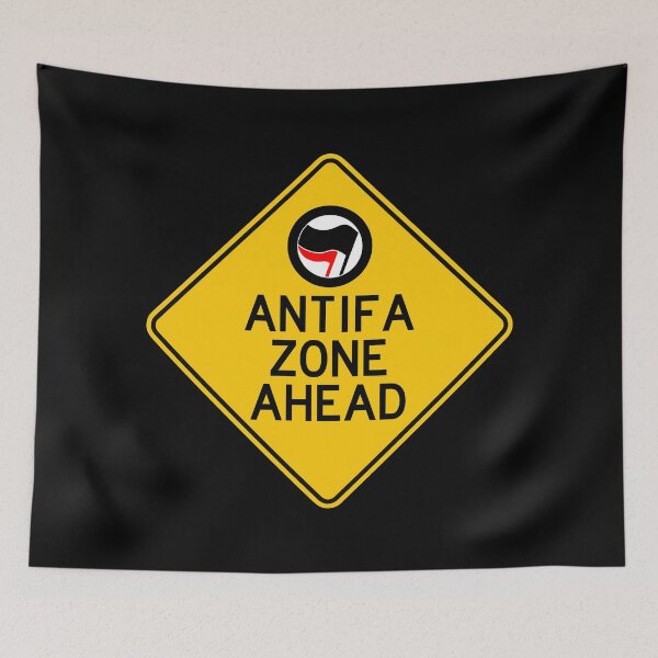 Item preview, Antifa zone ahead designed and sold by remerasnerdas.