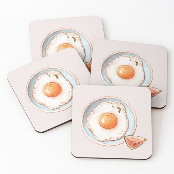 Item preview, Watercolor Sunny Side Up Egg designed and sold by Paper Hearteu.