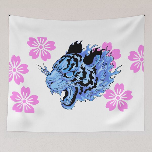 Item preview, Azure flame tiger  designed and sold by FaithlesSamurai.