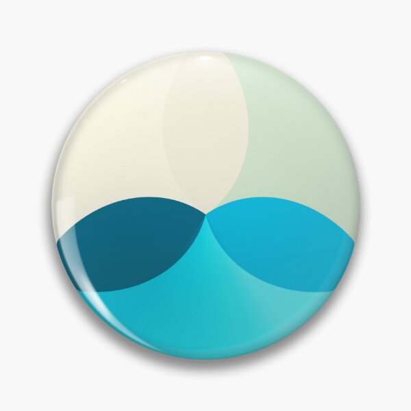 Item preview, Sea Blue Circle Centred Minimal Modern Abstract Shapes designed and sold by patternsoup.